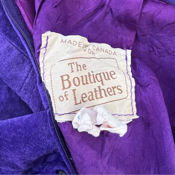 The boutique of leathers skirt leather Elegant royal Purple Midi Skirt - Picture 5 of 8